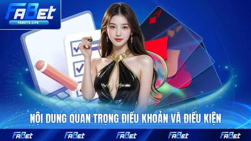 Nội dung quan trọng trong điều khoản và điều kiện FABET mới nhất