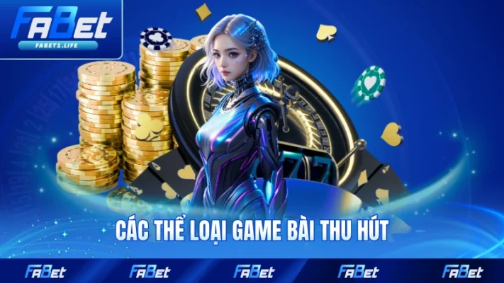 FABET 18 Các thể loại game bài thu hút tại FABET